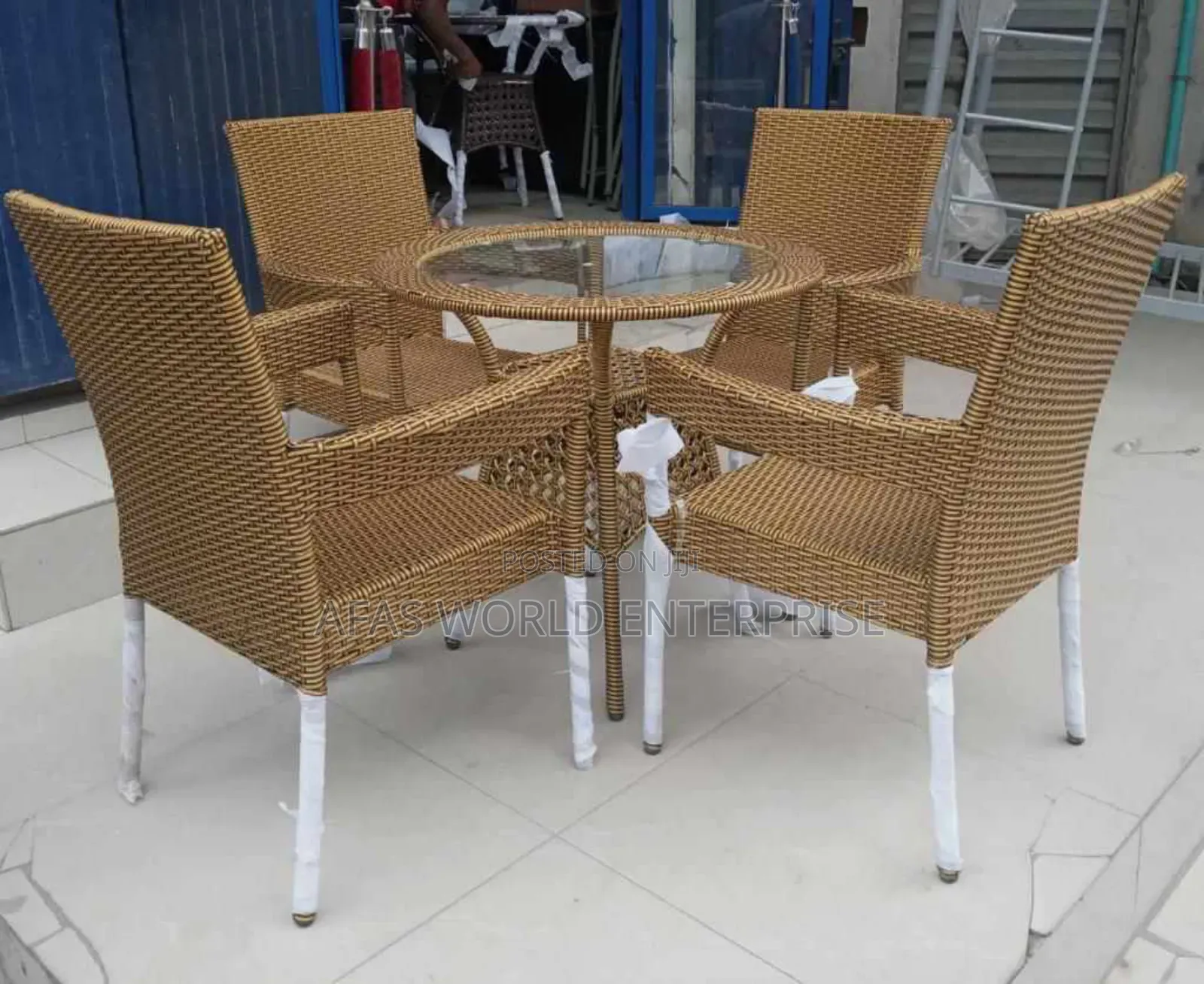 Outdoor Rattan Chair Set