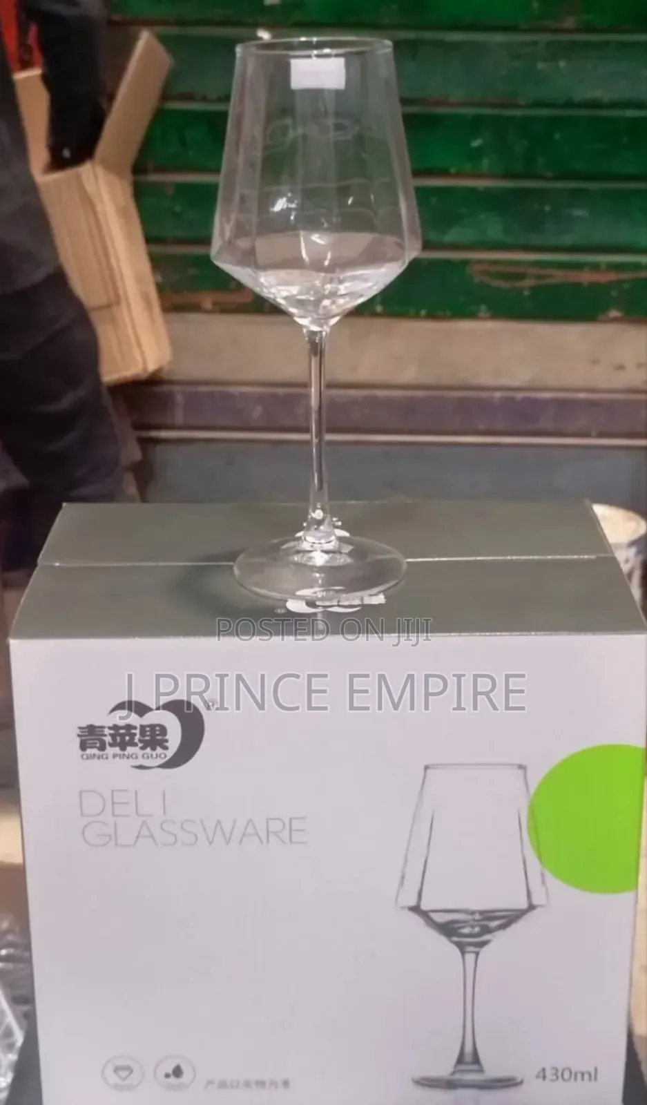 6 Pieces Elegant Crystal Tall Wine Glasses-Transparent