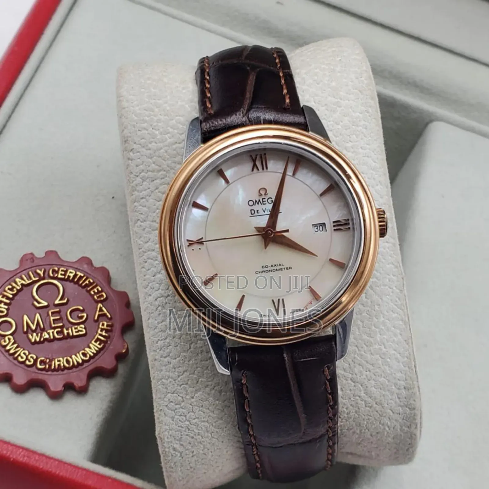 Omega De VILL Women's Leather Watch