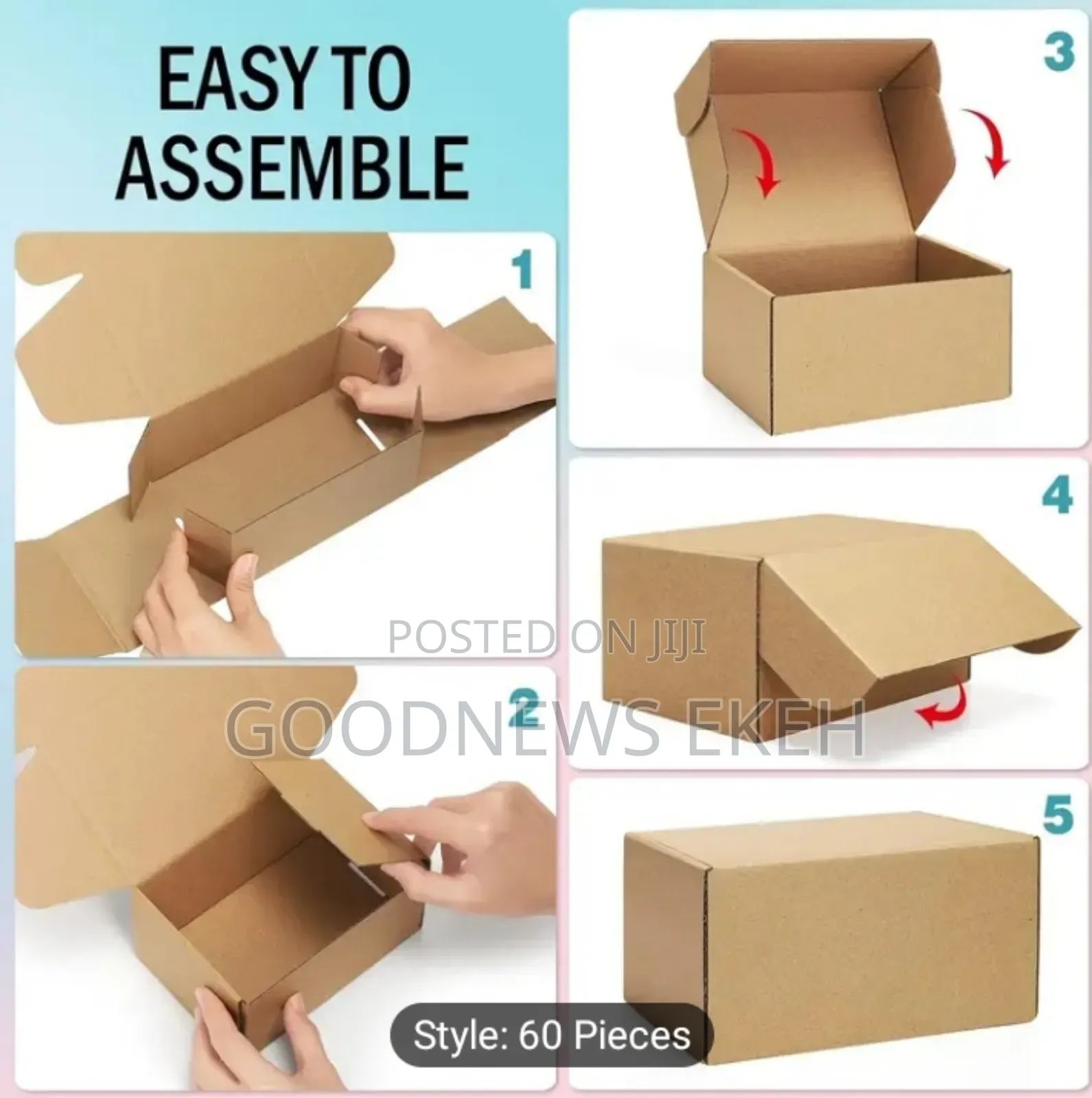 Shipping Boxes 22.86x15.24x5.08cm 60 Pack