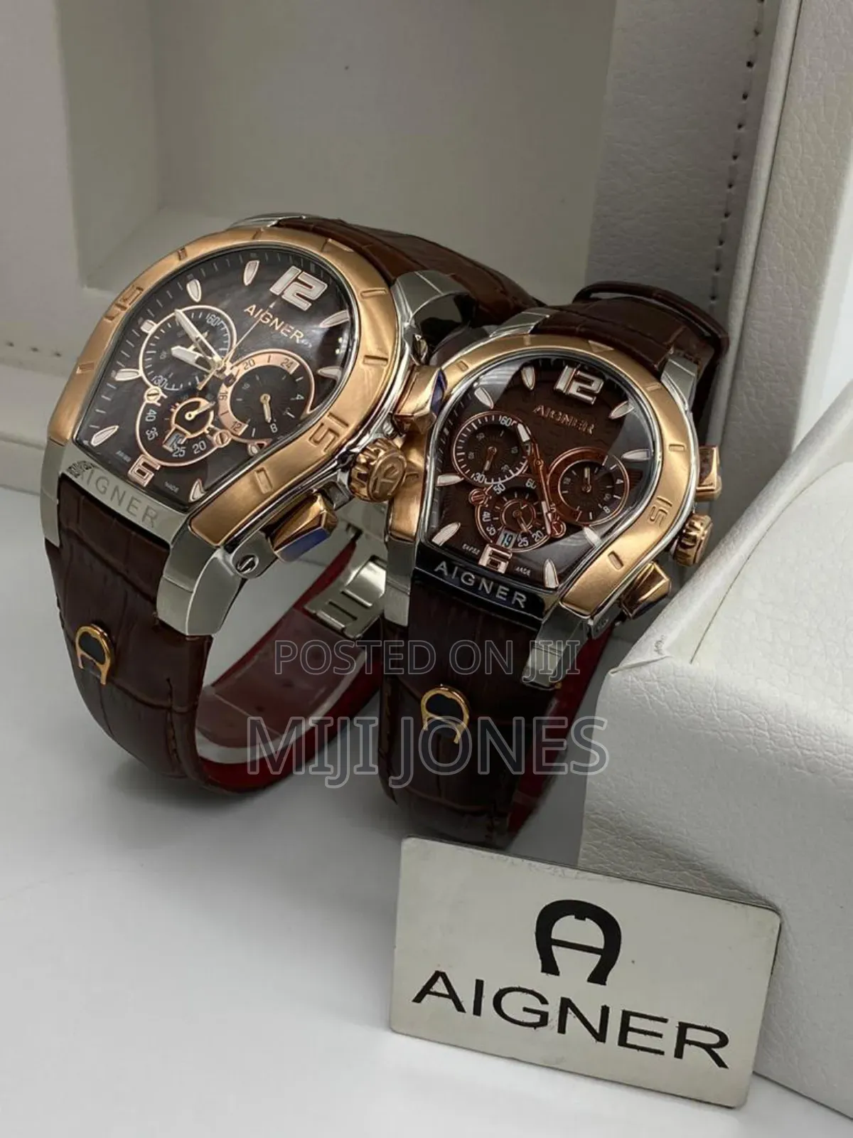 Aigner His and Hers Leather Watch