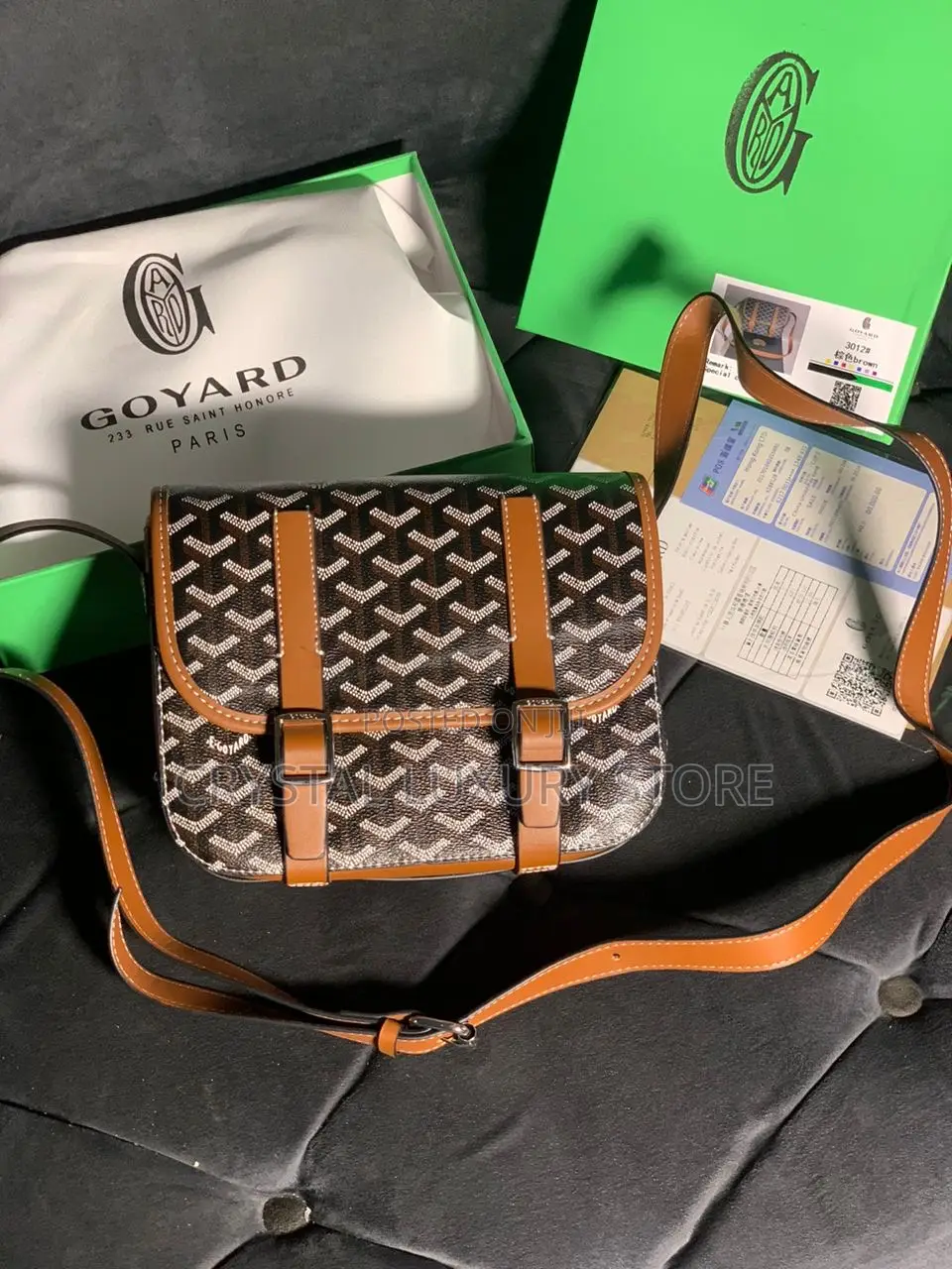 Goyard Quality Luxury Men Cross Bag