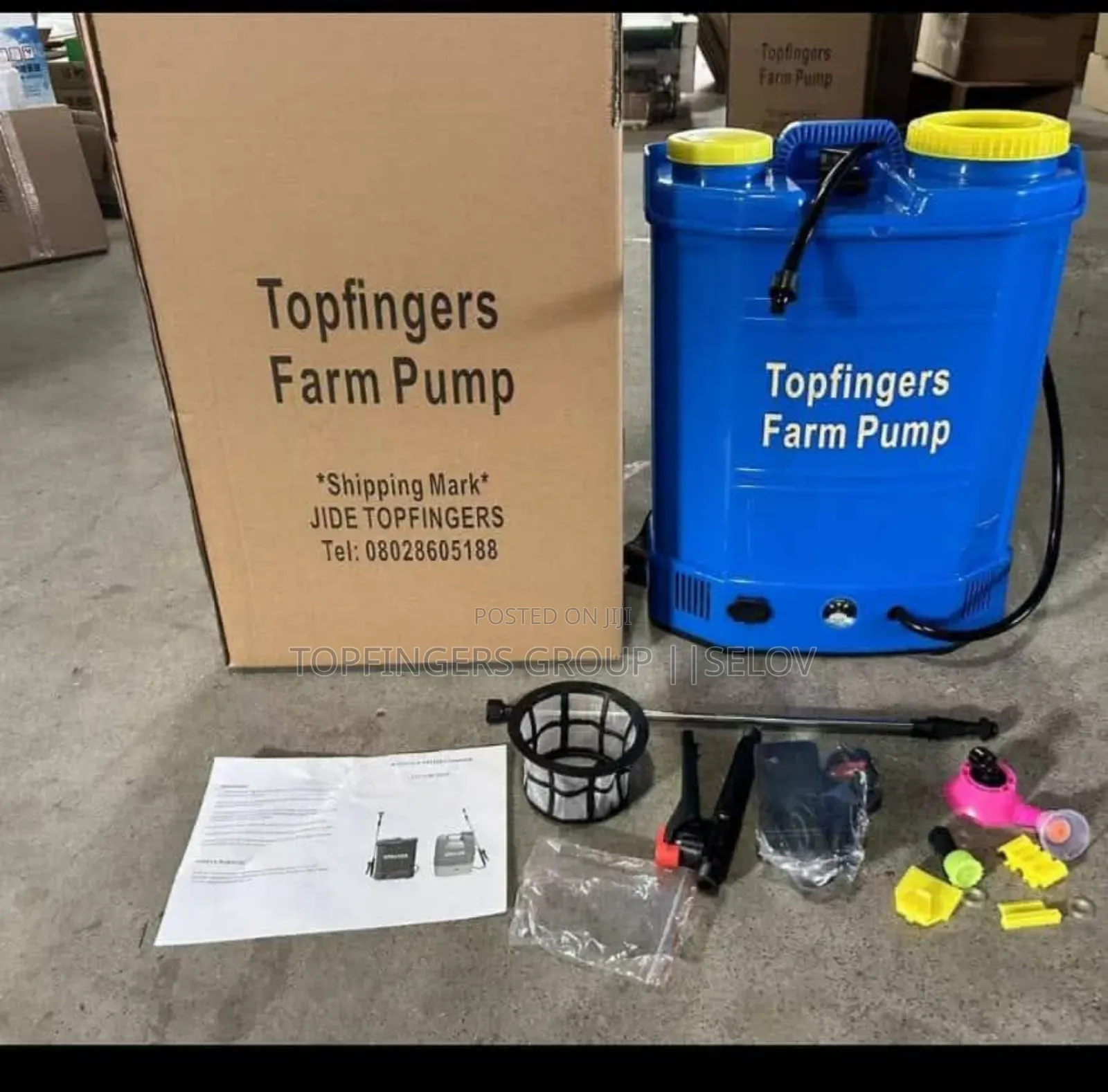 Electric Knapsack Farm Sprayer. 25l With Inbuilt Battery