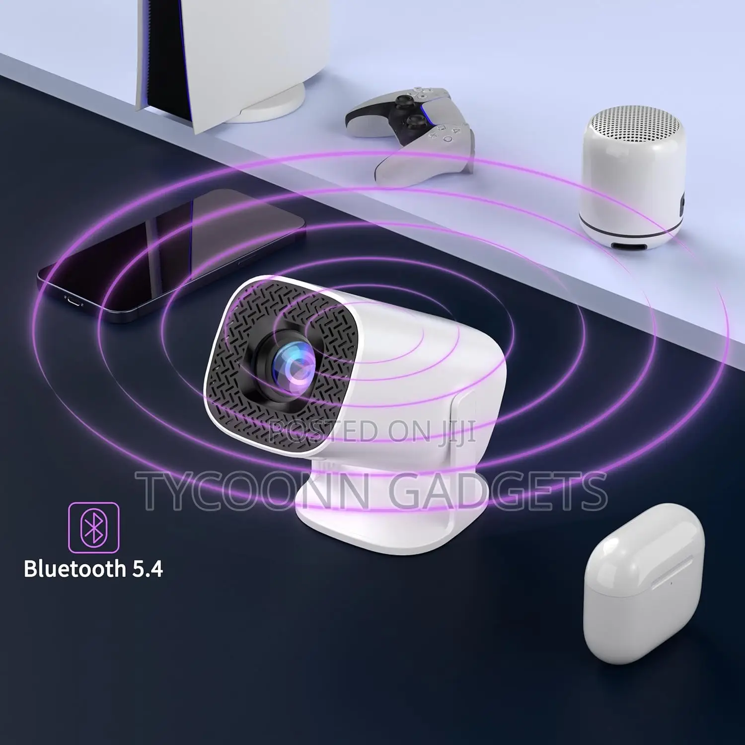 P30 Mini Smart Outdoor Movie Projector Compatible With Phone