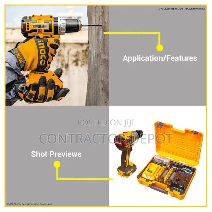 Ingco Compact Brushless Cordless Impact Drill