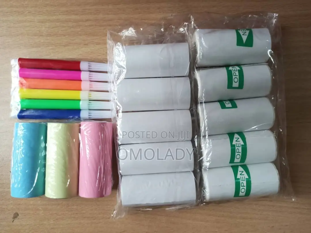 10 Rolls White Children Camera Wood Pulp Thermal Paper