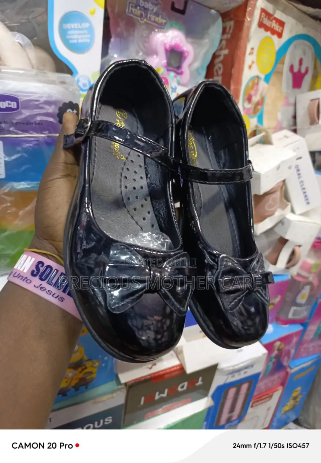 Children Girls School Shoe Black