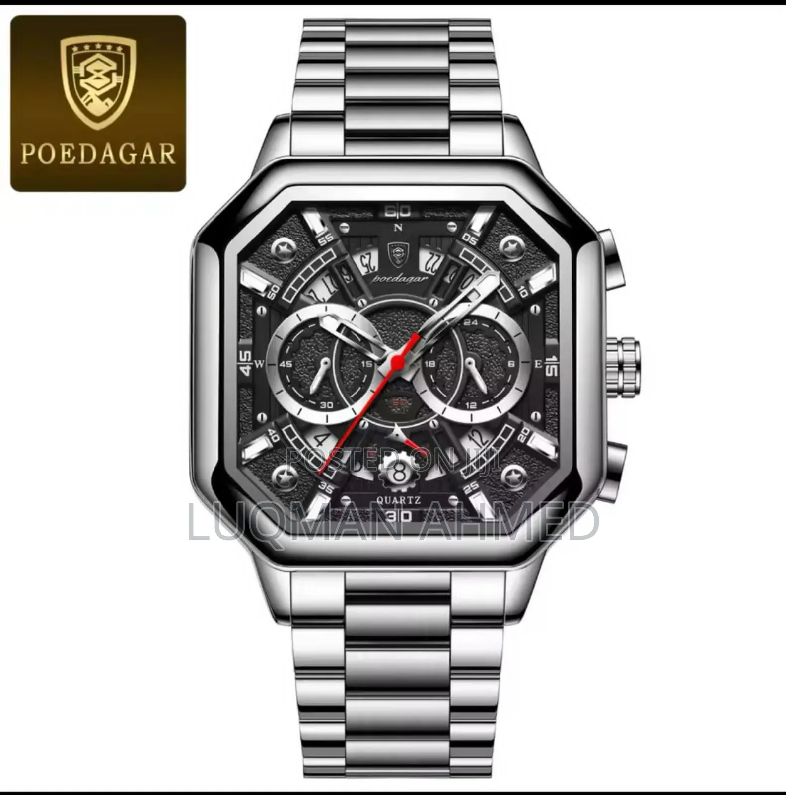 *Poedagar Chain* _Chronograph_ Waterproofs With Sapphire