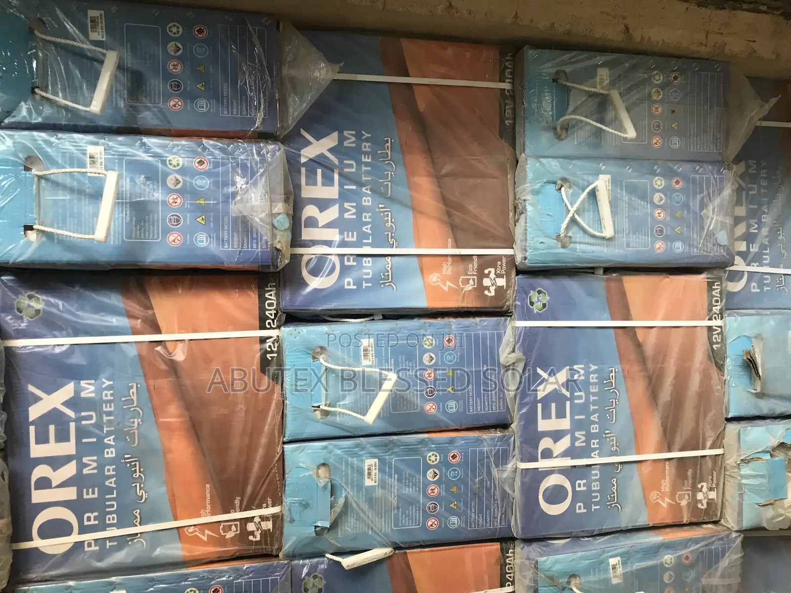 240ah 12v Orex Premium Tubular Battery