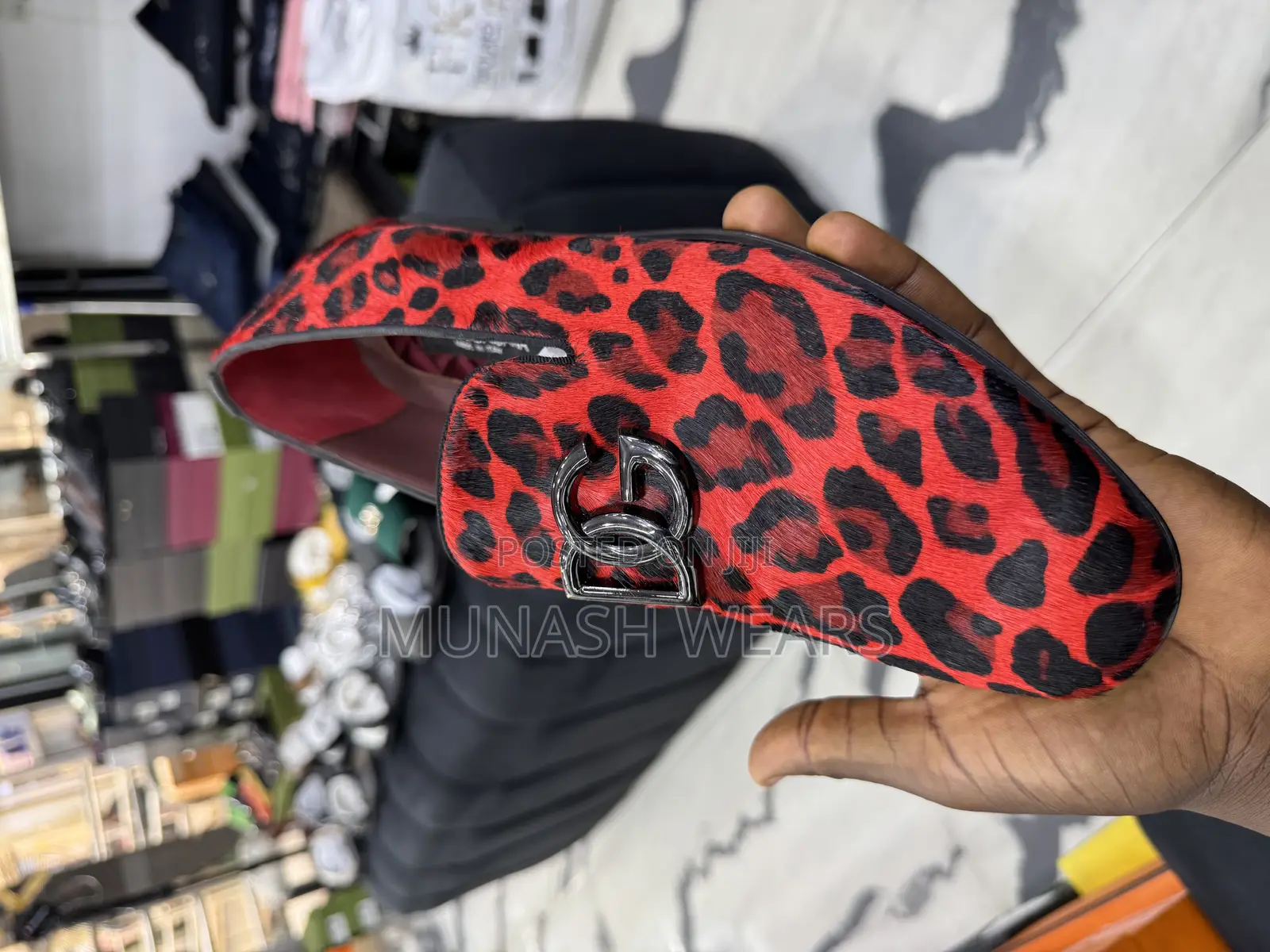 Luxury Italian Animal Skin D G Royal Shoe