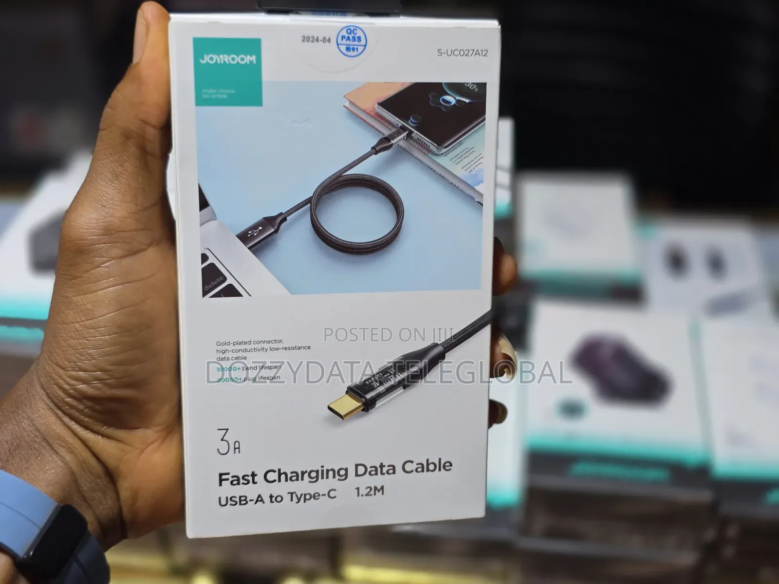 Joyroom 3A Fast Charging Data Cable USB-A to Type-C 1.2M