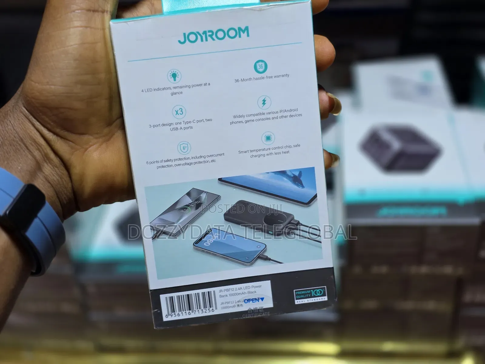 Joyroom 10000mah 2.4A LED Power Bank