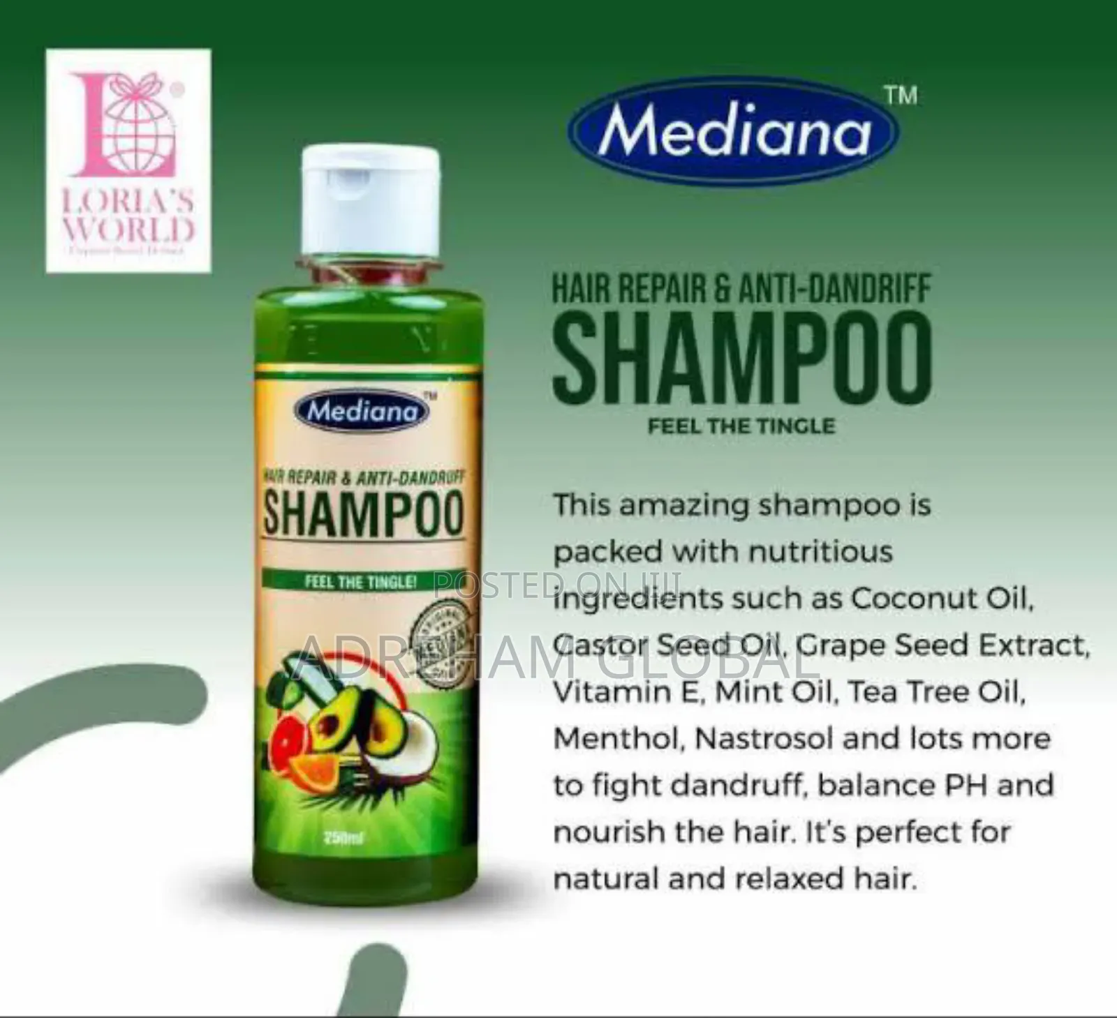 Mediana Hair Repair Anti Dandruff Shampoo