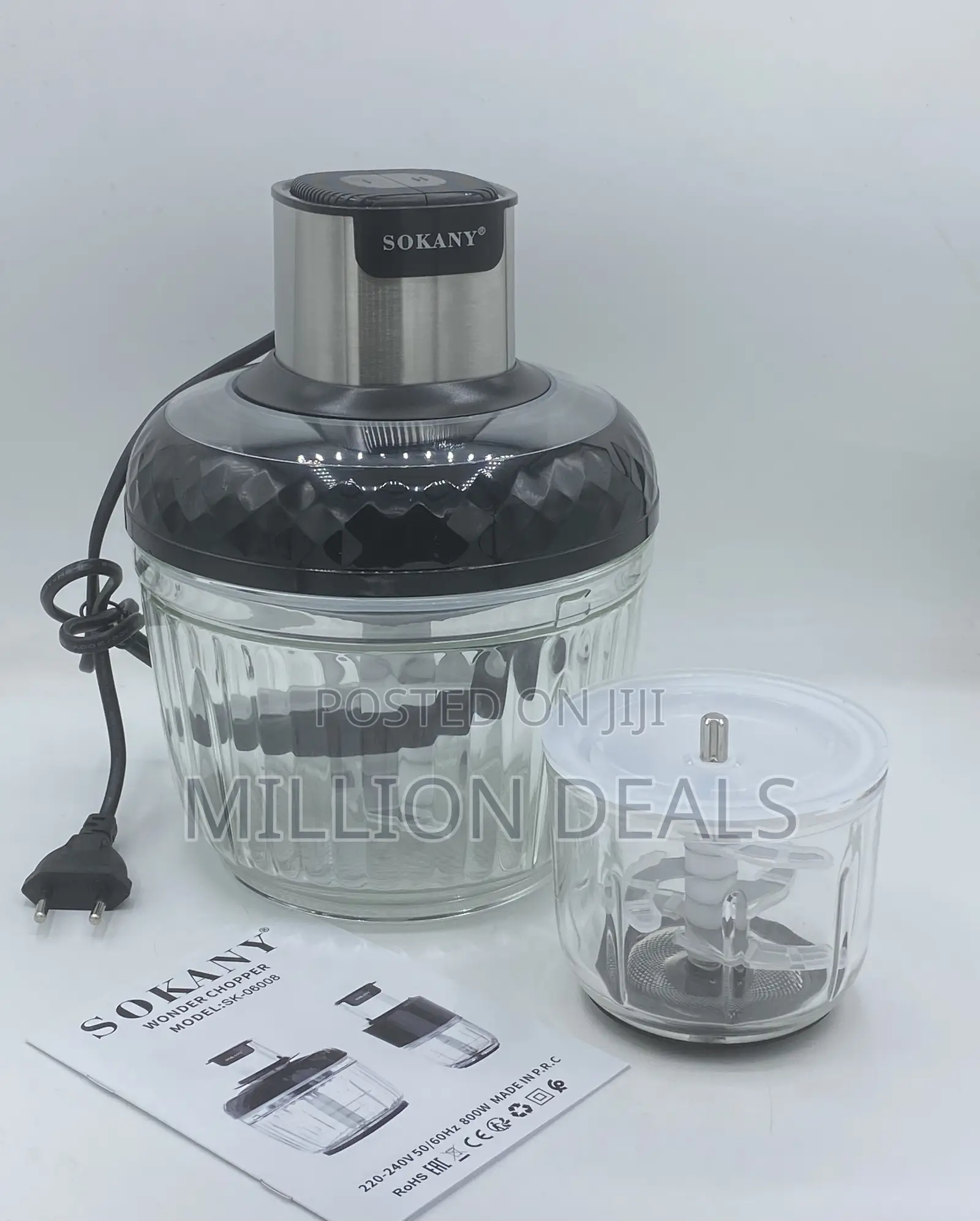 3litre Glass WONDER CHOPPER/GRINDER