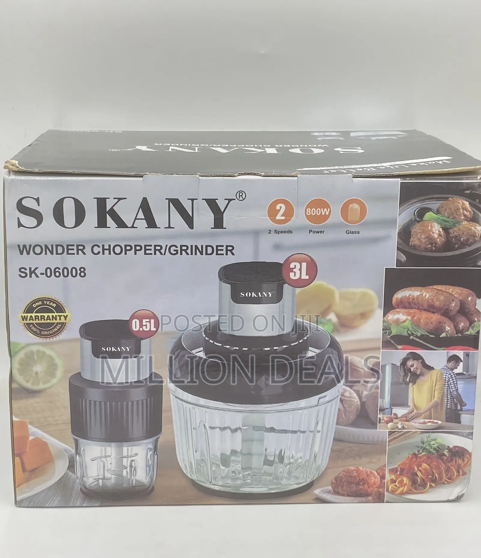 3litre Glass WONDER CHOPPER/GRINDER
