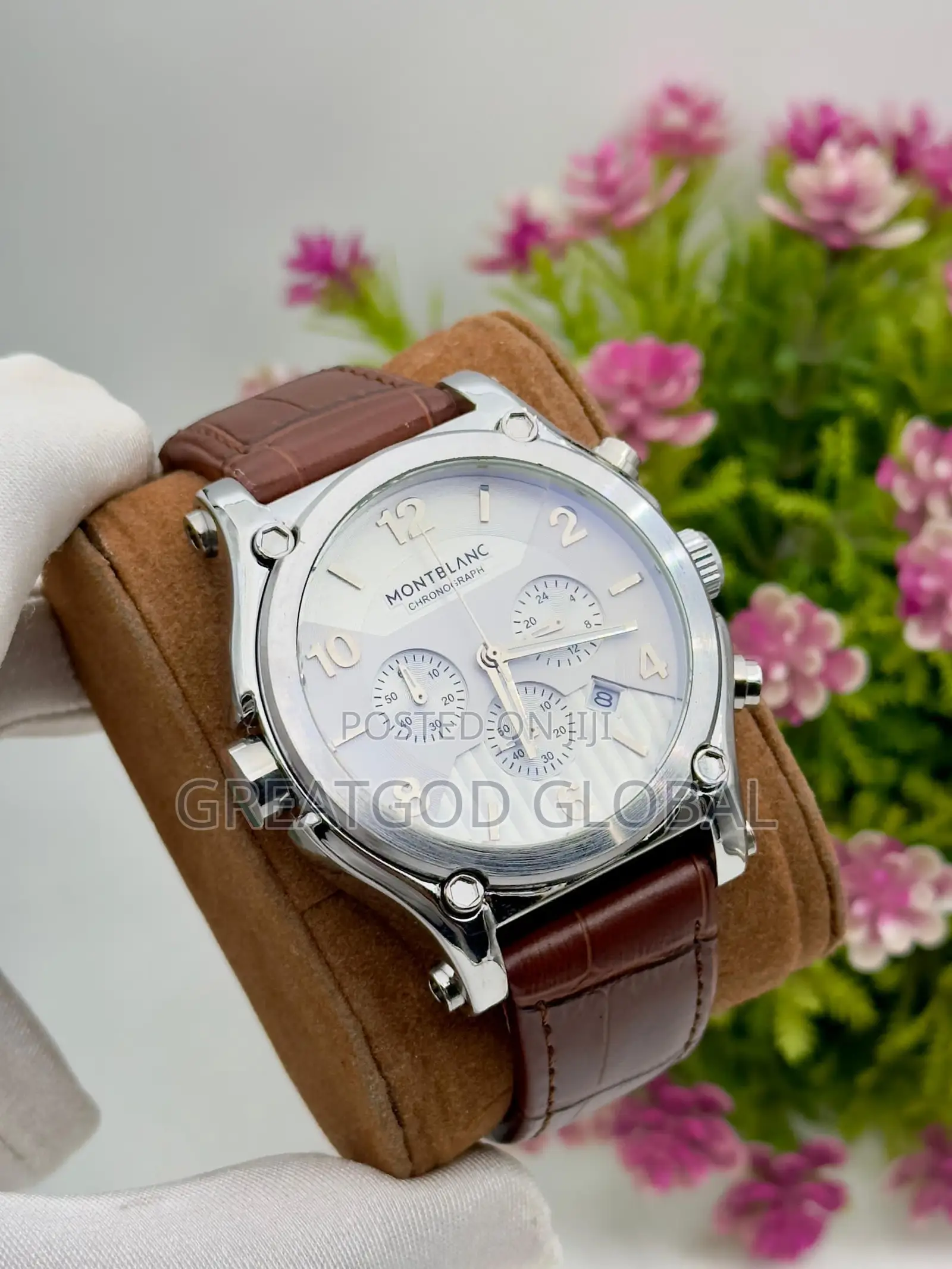*Mont-Blanc Leather Strap* *Active Chronograph