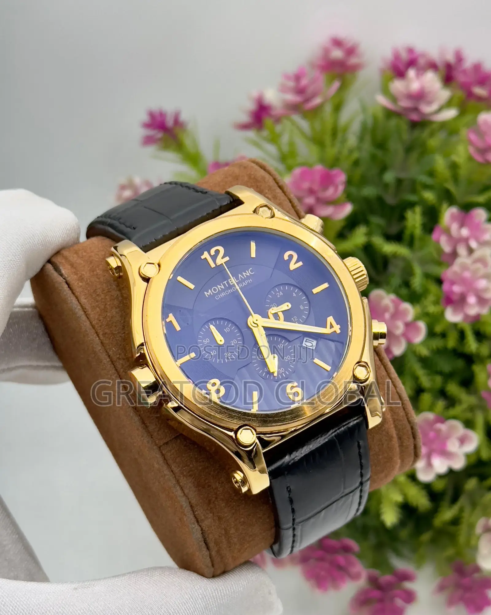 *Mont-Blanc Leather Strap* *Active Chronograph