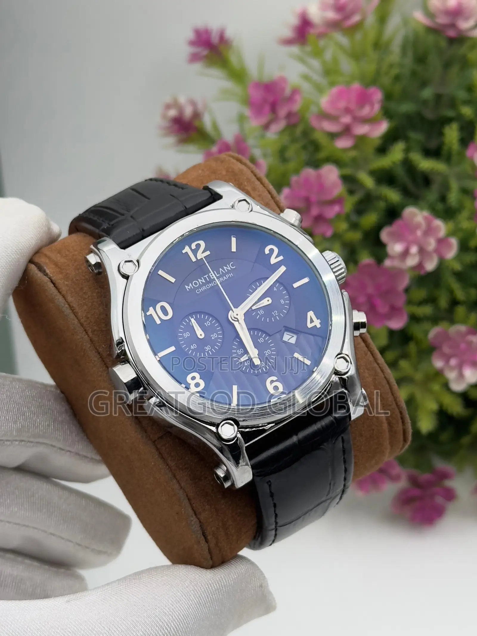 *Mont-Blanc Leather Strap* *Active Chronograph
