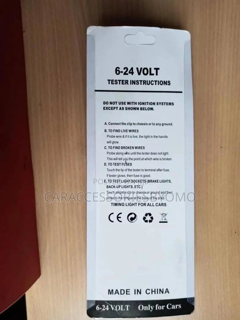 6-24 Volt Car Voltage Tester