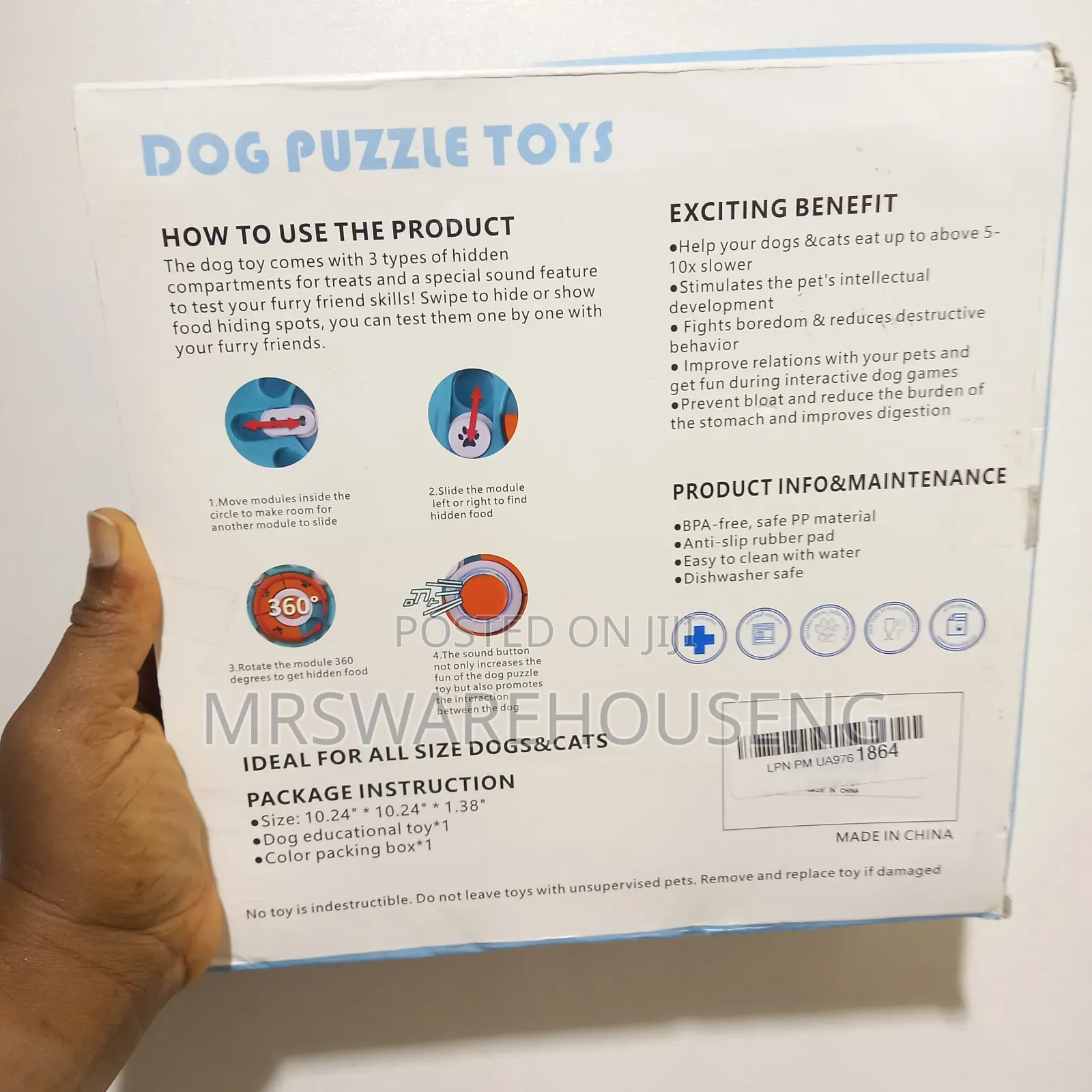 Interactive Dog Toys For Large Medium Small Smart Dogs.