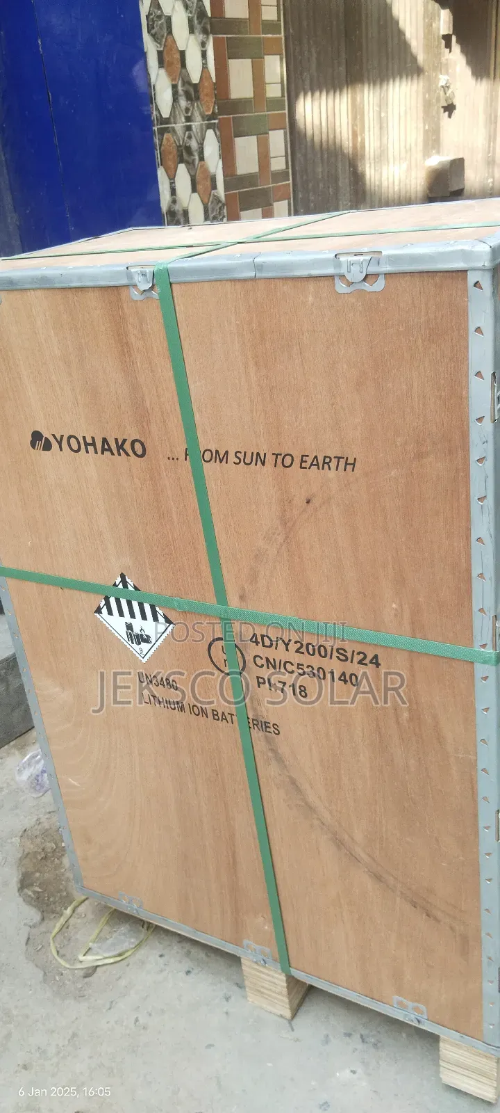 Yohako 15kw Lithium Battery, Wifi Available Lifepo4 Battery.