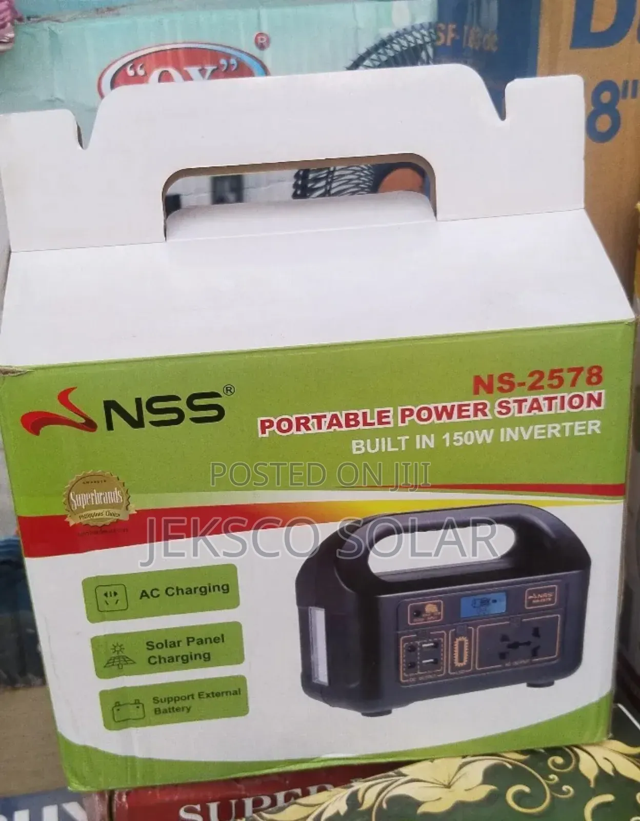 150 Watts Solar Generator, NSS, Sine Inverter Generator.