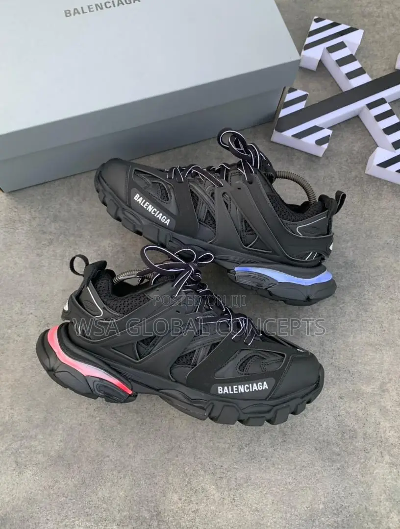 Balenciaga Track 1 Runner Black Led Lights Sneakers Quality