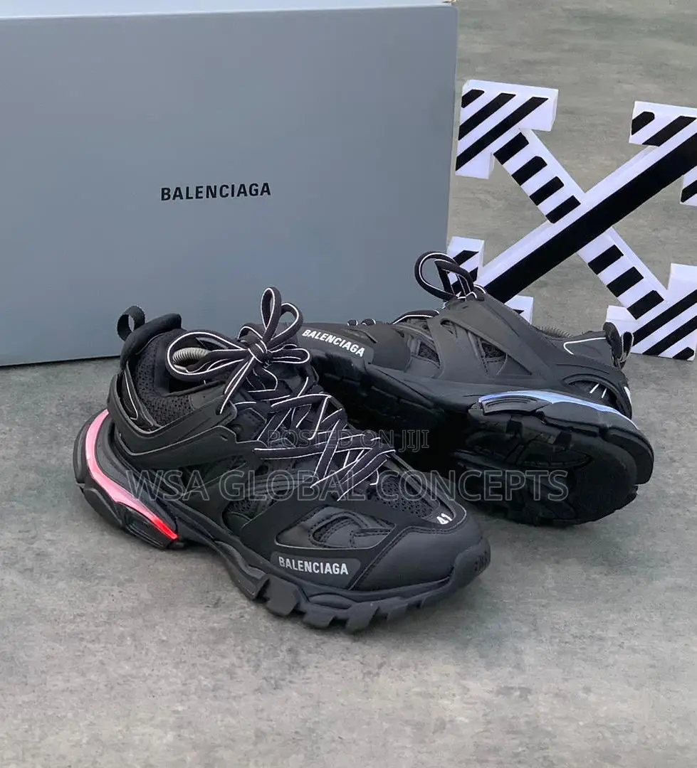 Balenciaga Track 1 Runner Black Led Lights Sneakers Quality