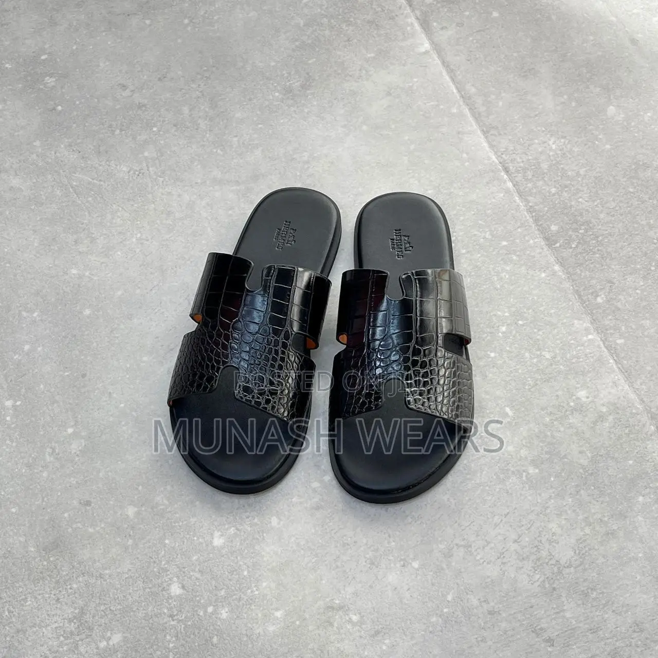 Men Classic Leather Slipers 40-46