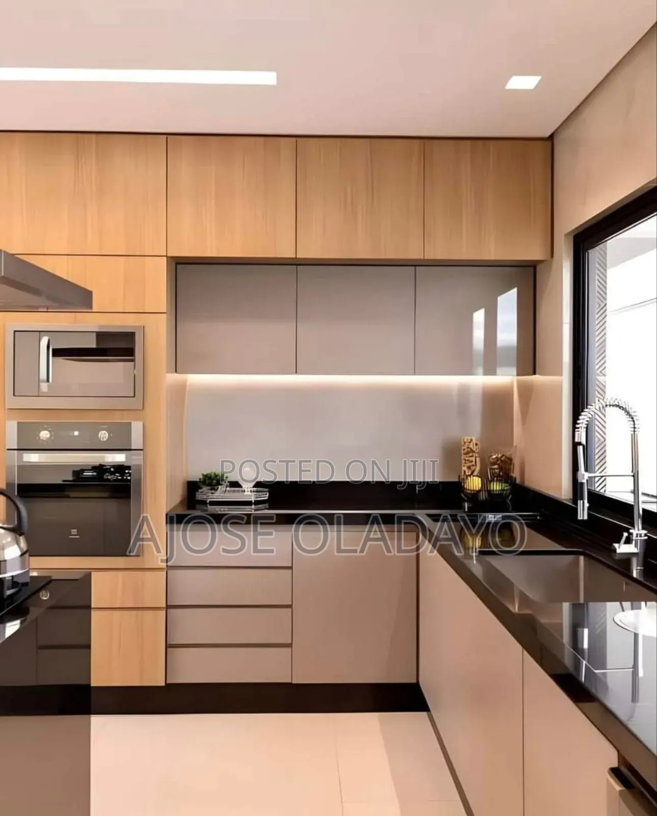 Kitchen Cabinets With High Glossy Board