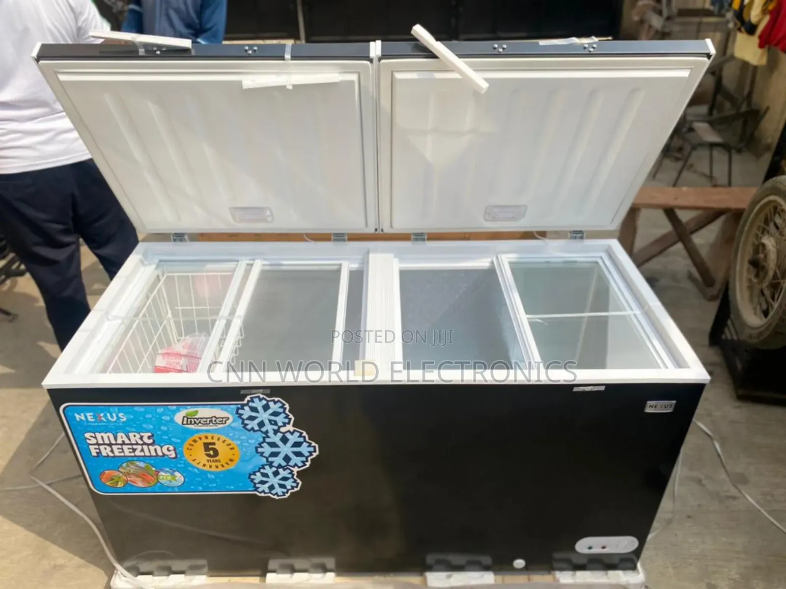 New Nexus 500L Inverter Double Door Freezer Energy Saving
