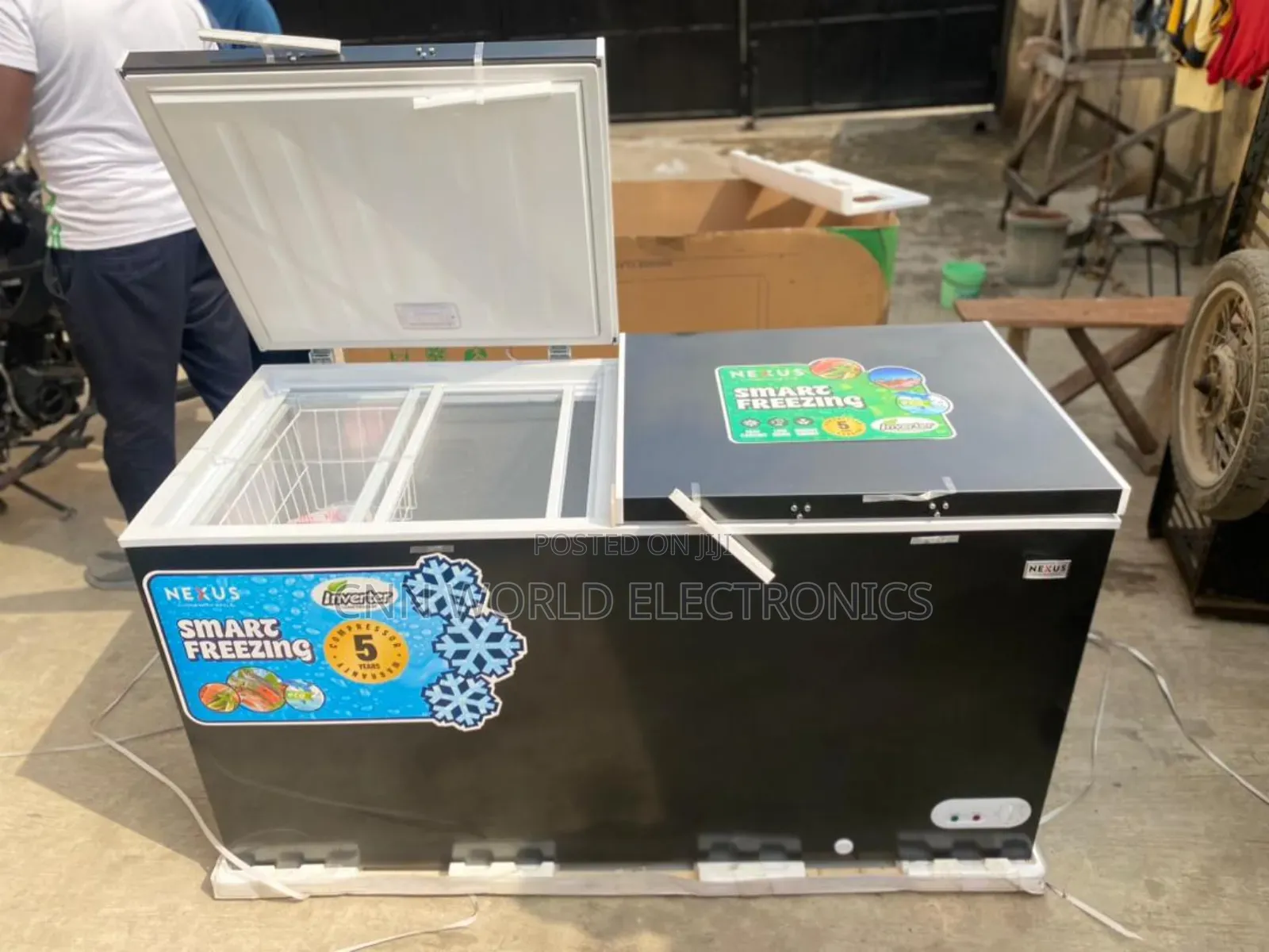 New Nexus 500L Inverter Double Door Freezer Energy Saving
