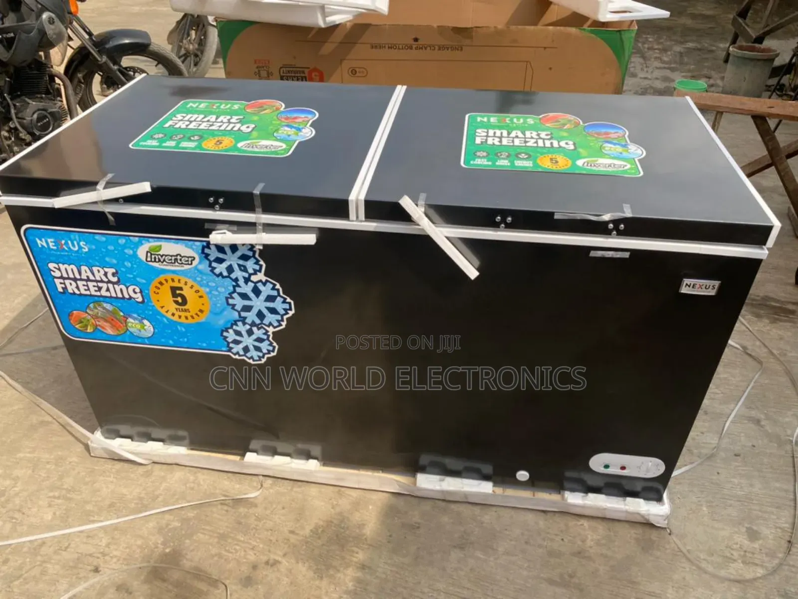 New Nexus 500L Inverter Double Door Freezer Energy Saving
