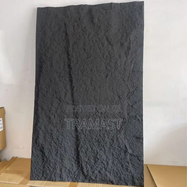 PU Stone Skin Panels | Wall Cladding | Black Color Panel