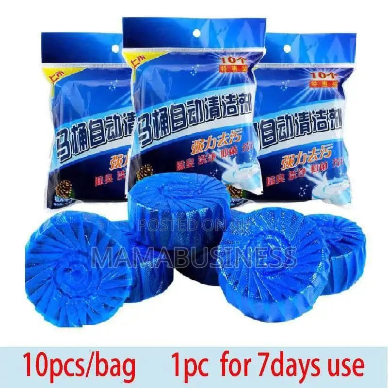 Bubble Blue Toilet Bowl Cleaner - 10 Pieces