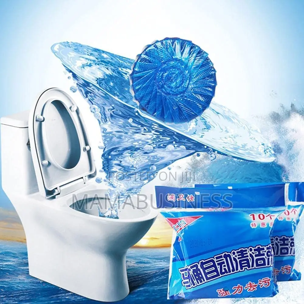 Bubble Blue Toilet Bowl Cleaner - 10 Pieces