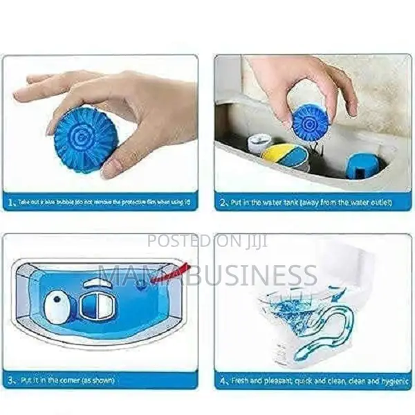Bubble Blue Toilet Bowl Cleaner - 10 Pieces