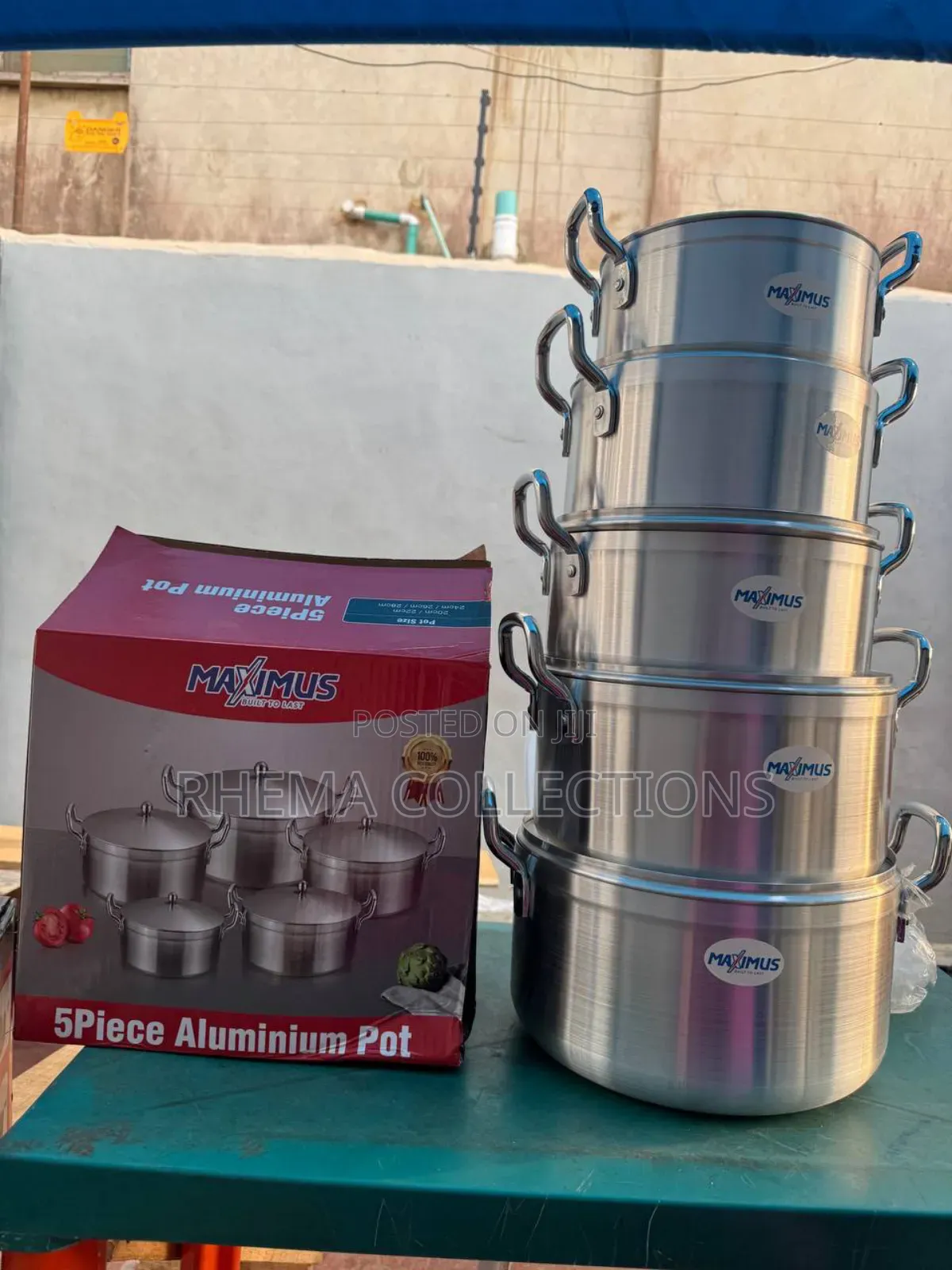 5pc Maximus Quality Aluminium Pot Size 20,22,24,26 28cm