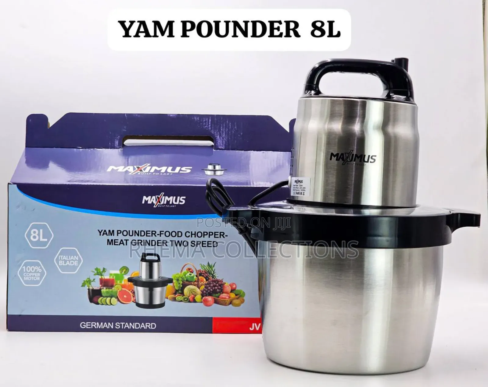 8ltr Quality Maximus Yam Pounder
