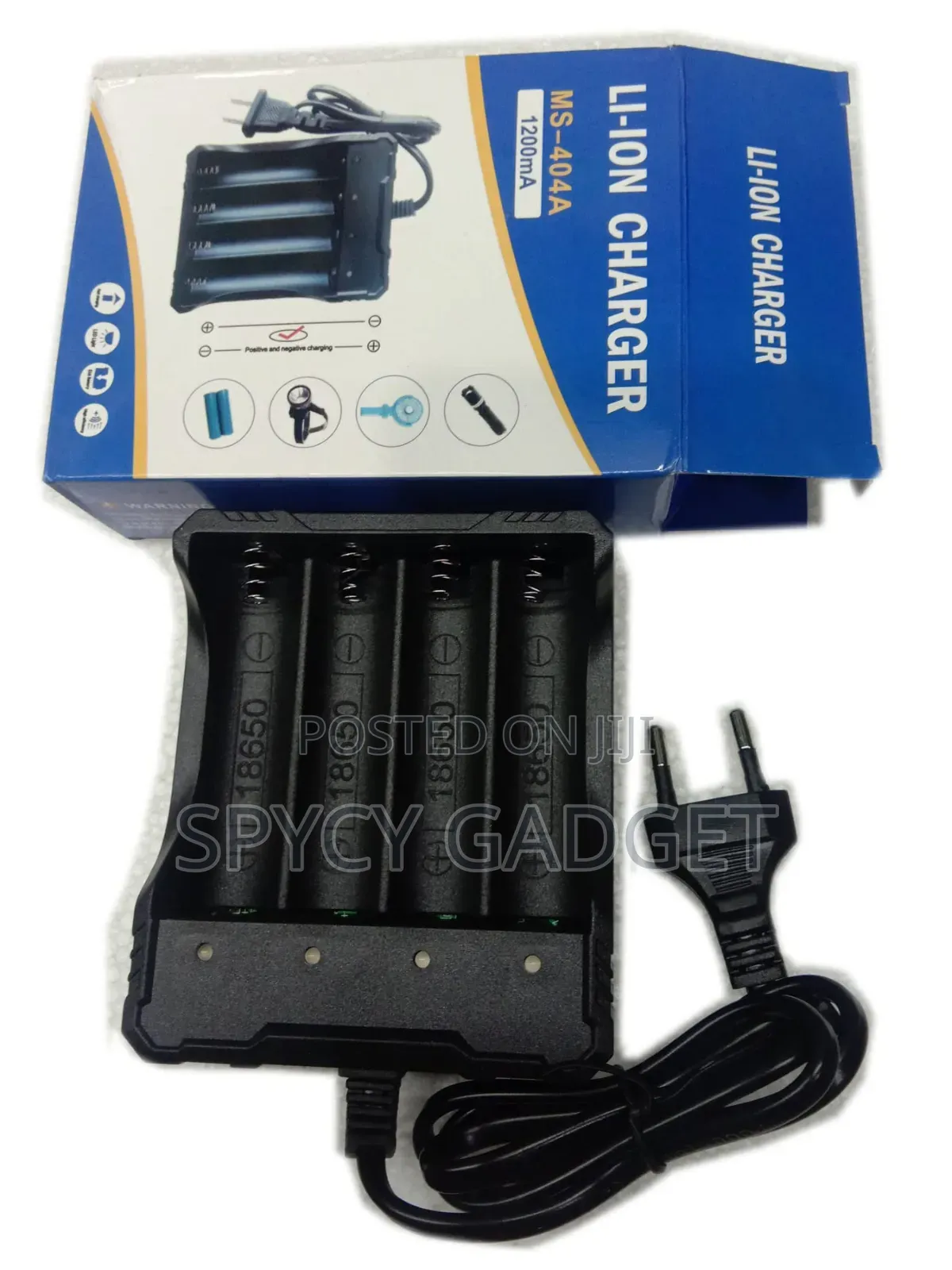 Li-on Rechargeable Battery Charger 4 Slot