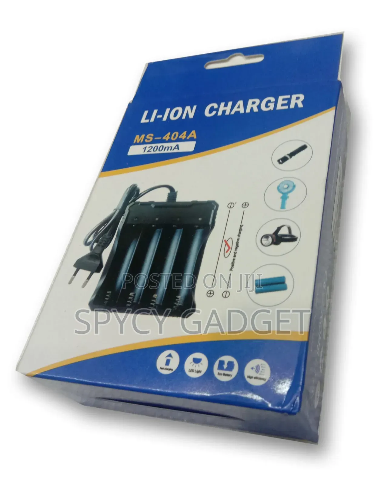 Li-on Rechargeable Battery Charger 4 Slot