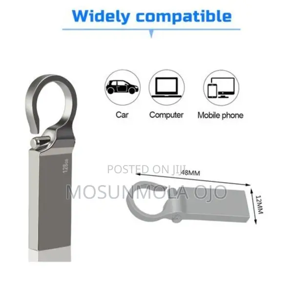 128 GB 2 in 1 Set Metal Usb Flash Drive Adapter Cable