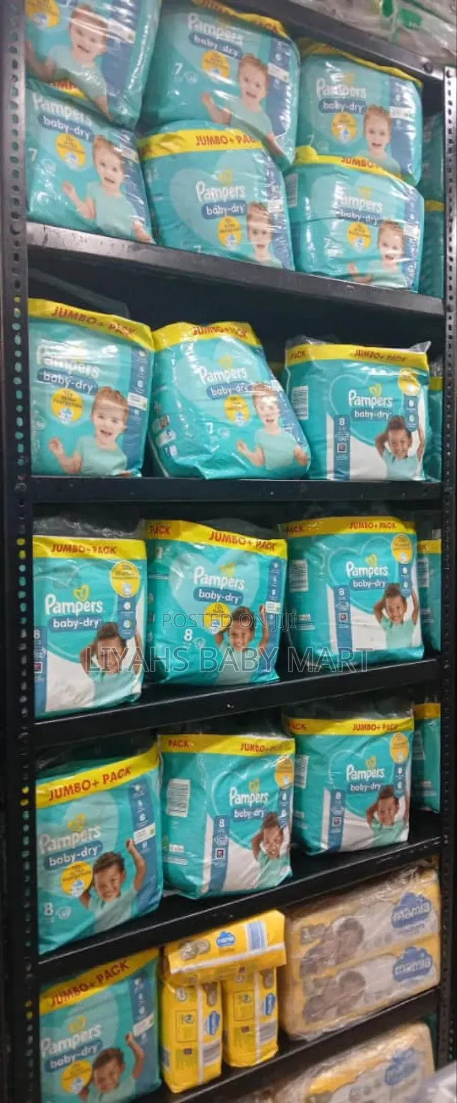 Size 3 (4-9kg)
Pampers Baby-Dry Size 3, 98 Nappies, 6kg-10kg