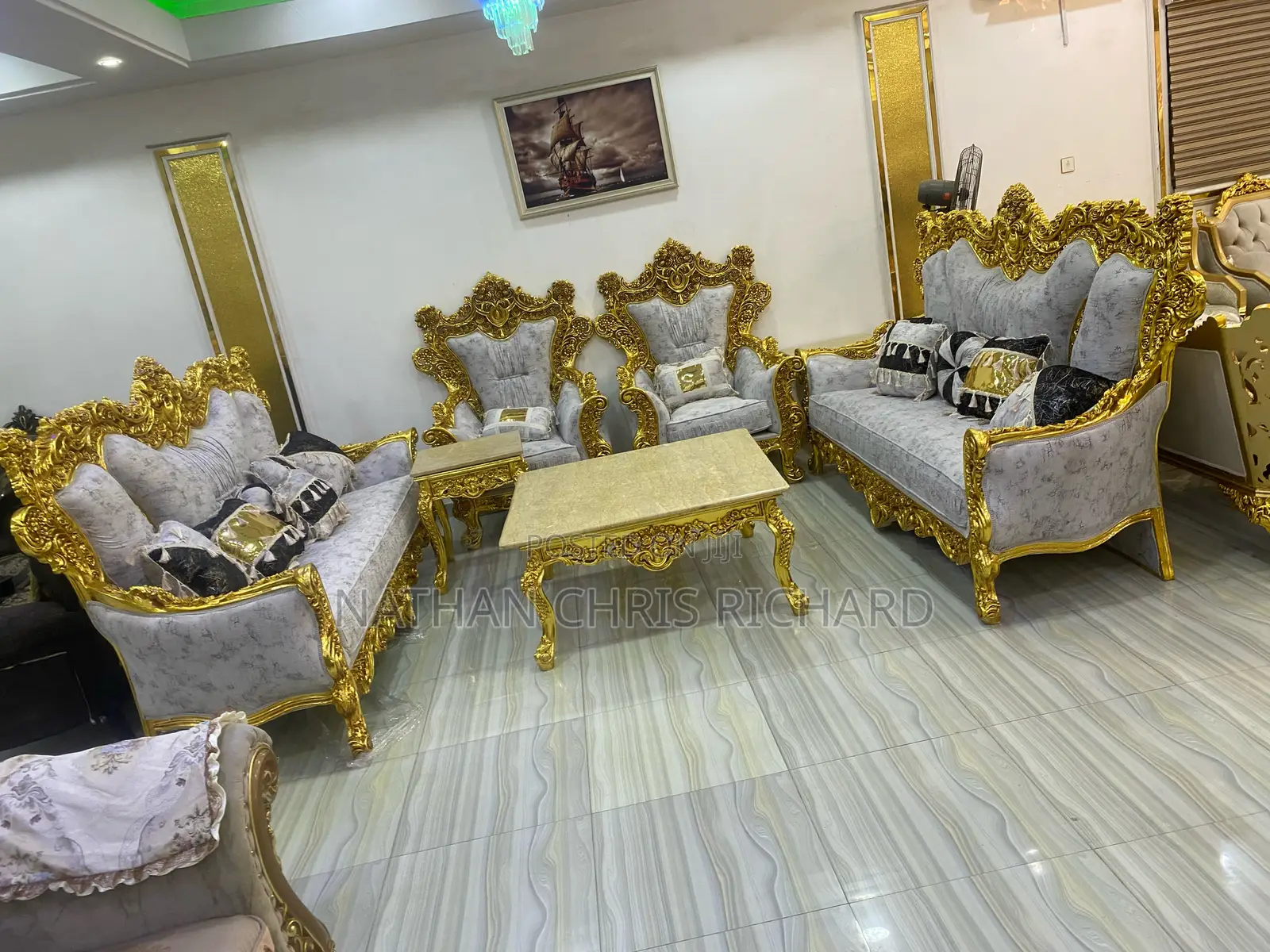 High Quality Egyptian Luxury Sofa Set