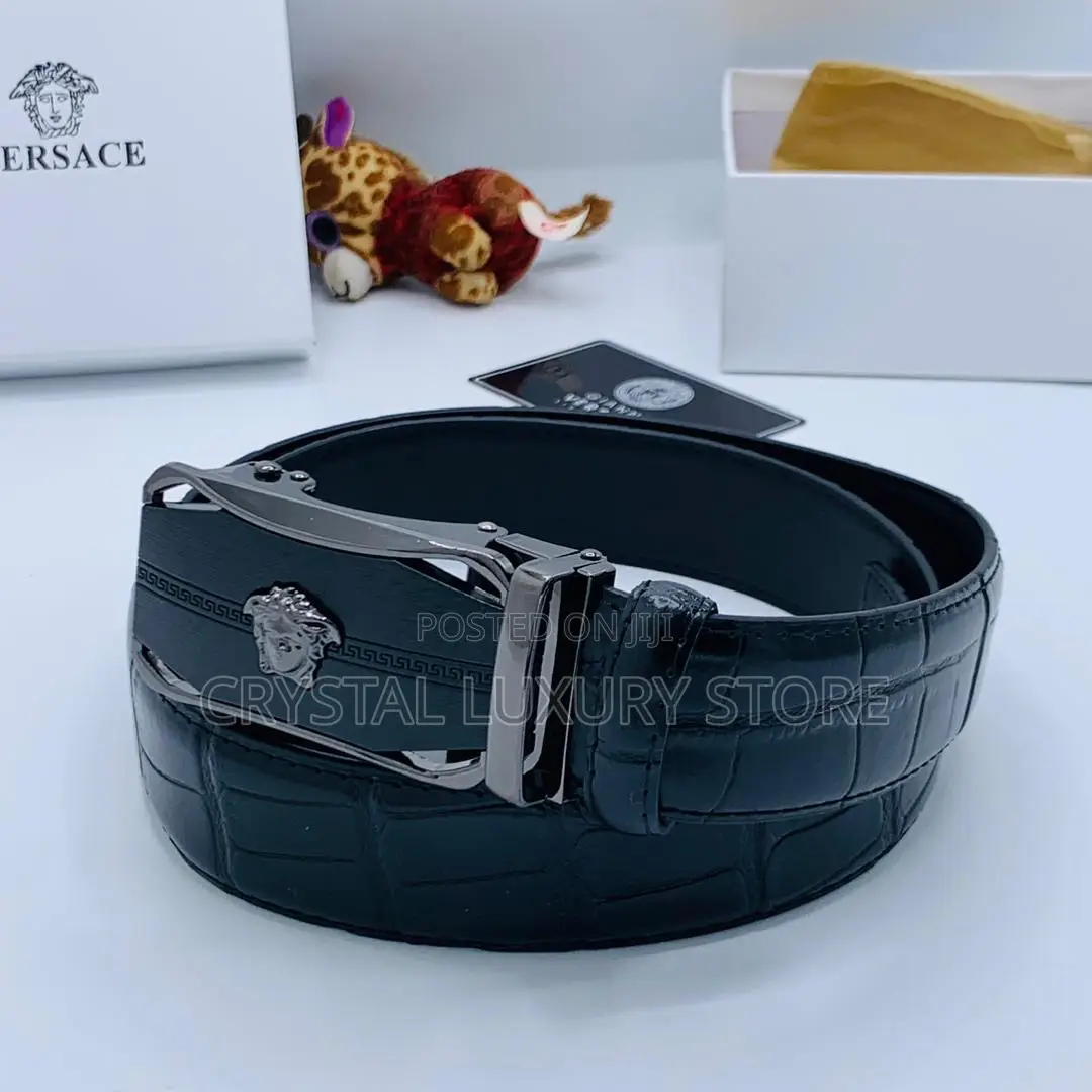 Versace Quality Luxury Men Genuine Leather Belt