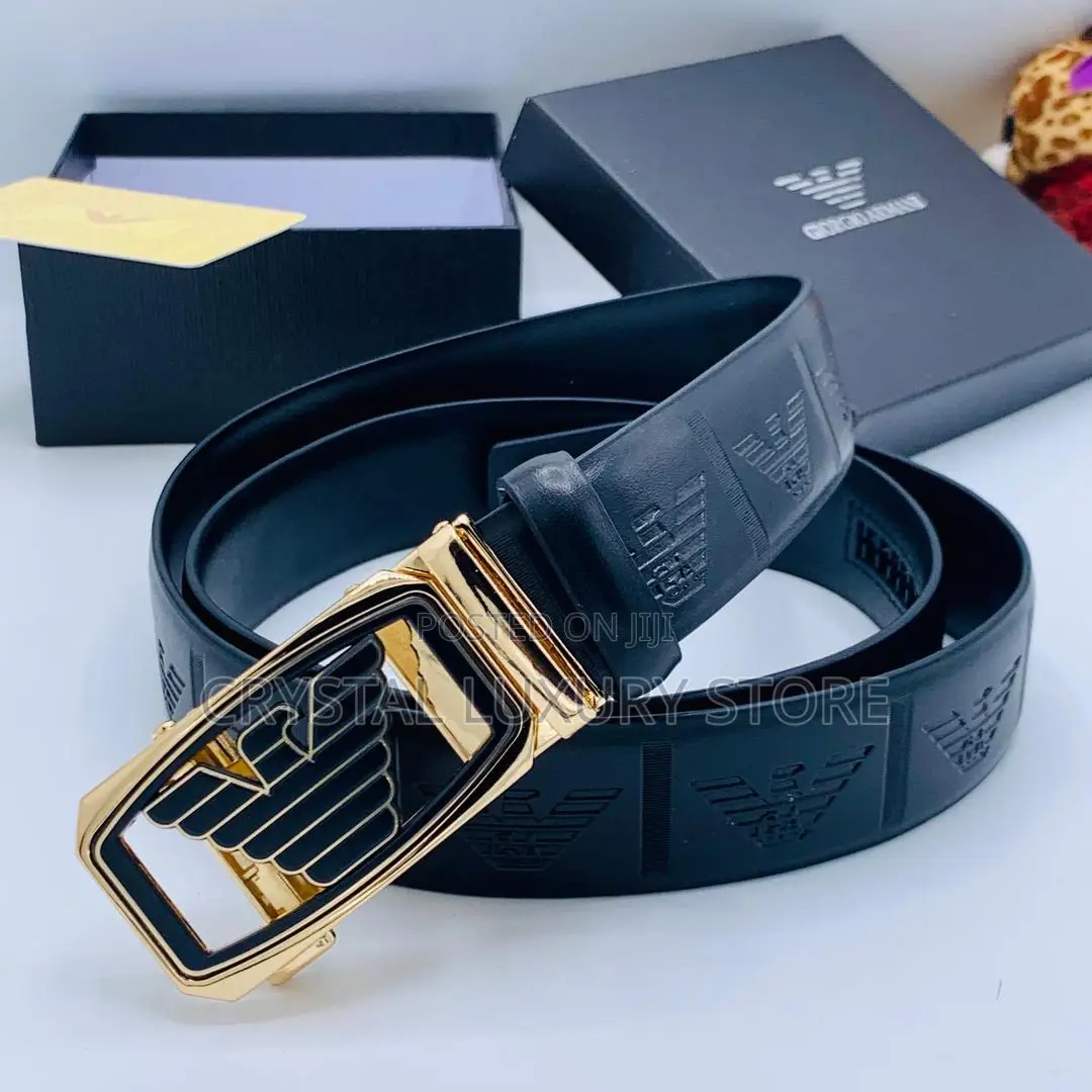 Giorgio Armani Quality Luxury Men Genuine Leather Belts
