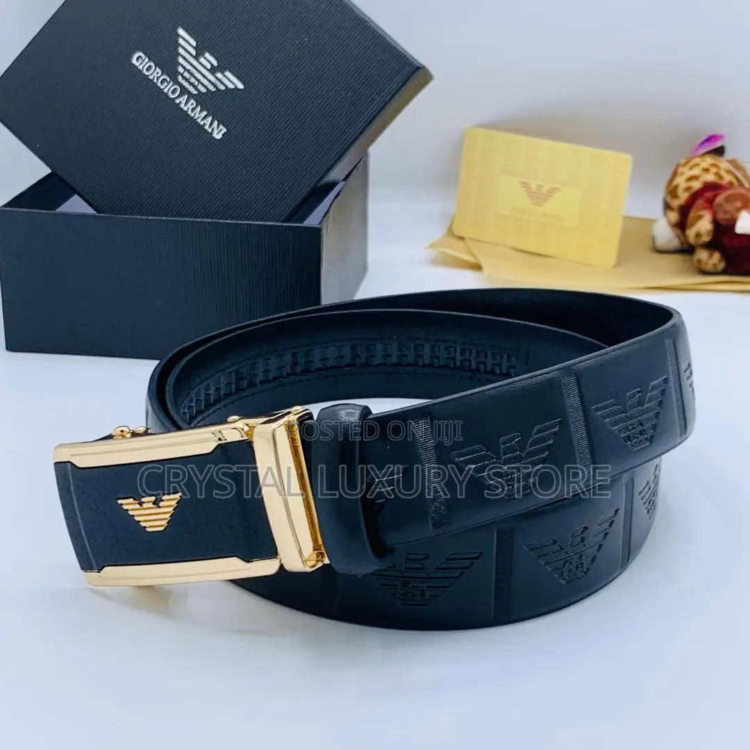 Giorgio Armani Quality Luxury Men Genuine Leather Belts