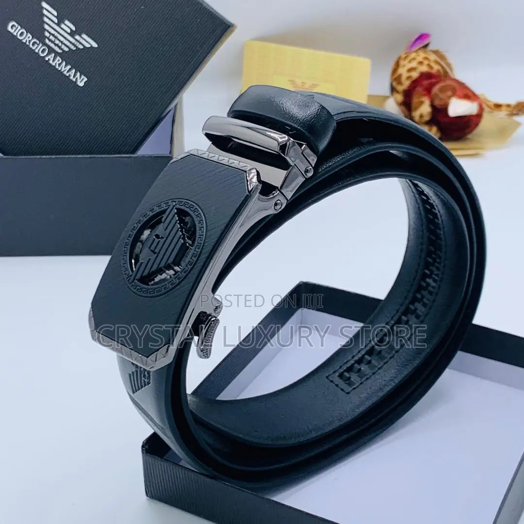 Giorgio Armani Quality Luxury Men Genuine Leather Belts