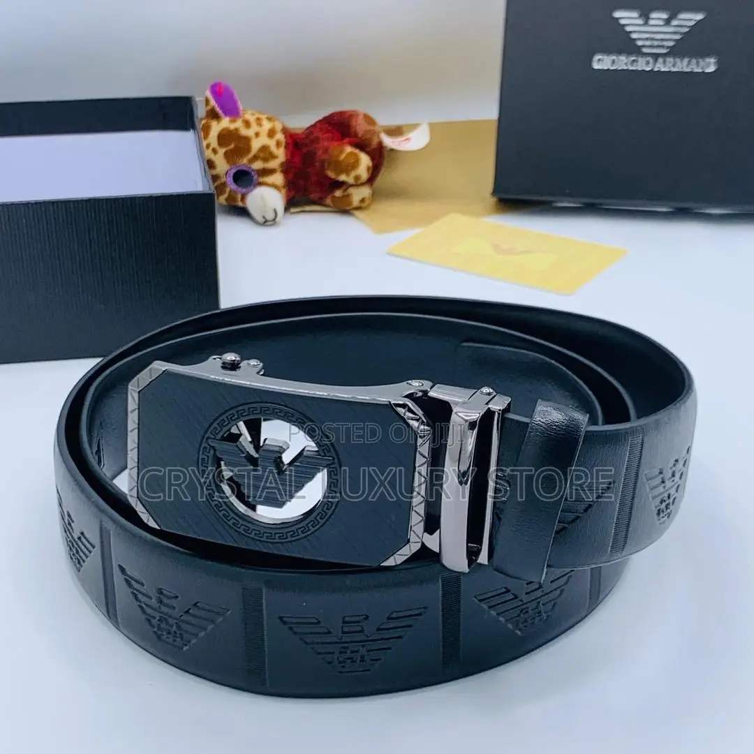 Giorgio Armani Quality Luxury Men Genuine Leather Belts