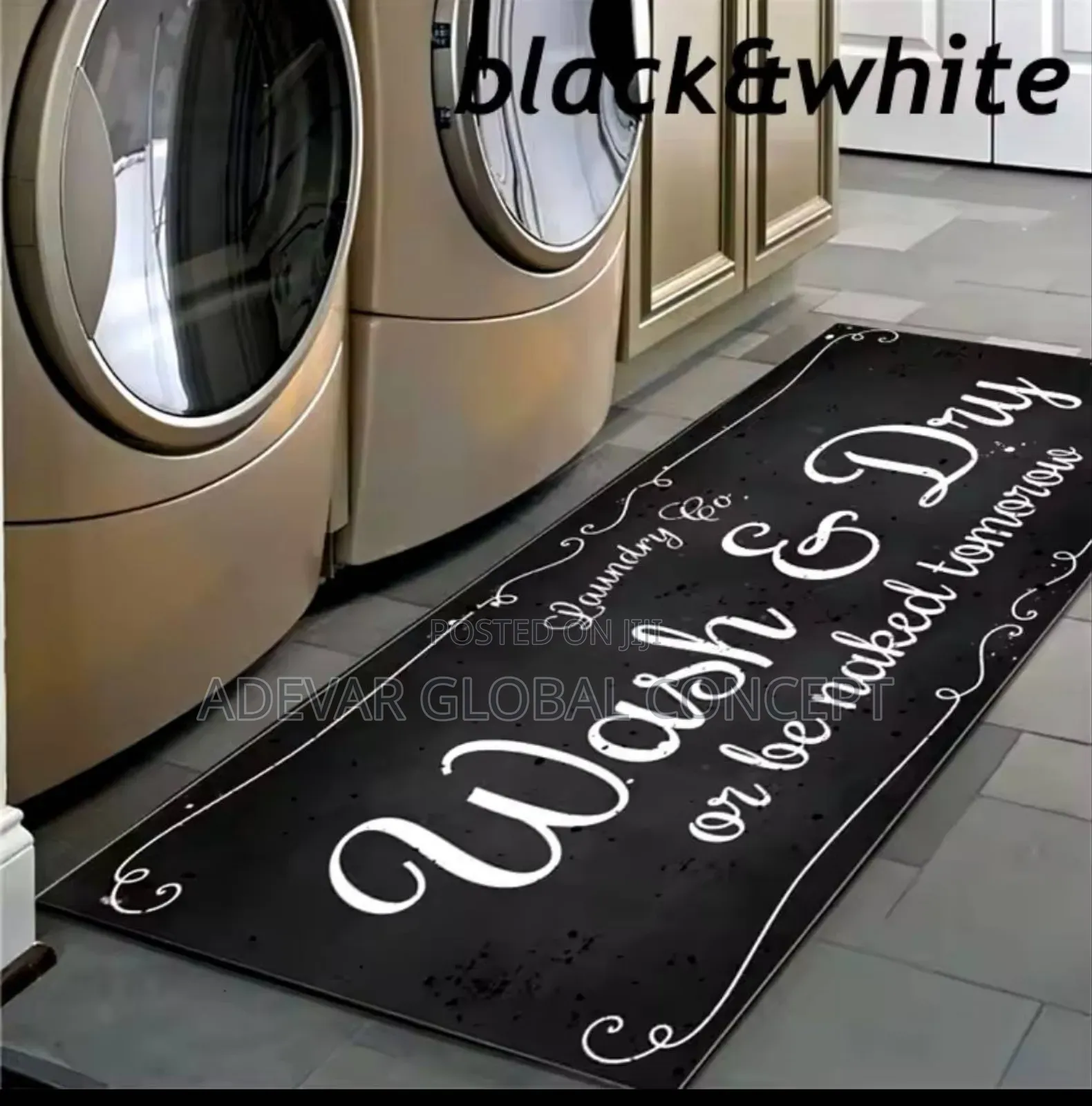 Home Utility Runner Mat - Swipe for More Designs 50cm X 80cm